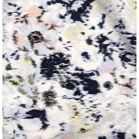 JASON WU 100% Cotton Blurred Magnolia Sleeveless Peplum Tie Blouse Size 0 - Picture 2 of 8